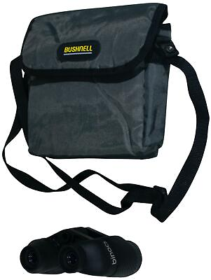 New BUSHNELL Binocs BINOCULARS w Auto Focus Includes Carrying Case Soft Bag