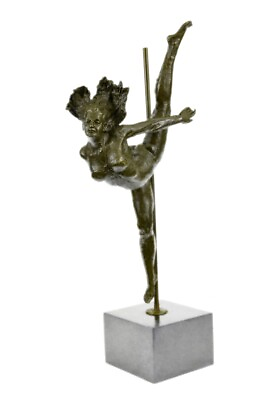 Figurine Bronze Sculpture Statue Deco Aldo Vitaleh Ballerina Dancer Marble SALE