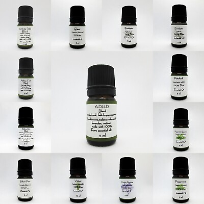 #ad Essential Oils Blends Aromatherapy 100% pure oil Therapeutic grade 5 ml