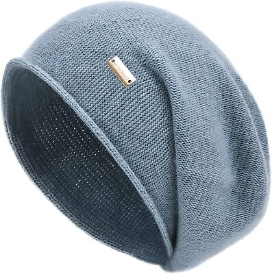 jaxmonoy Cashmere Slouchy Knit Beanie Hat for Women Winter Soft Warm Ladies Wool