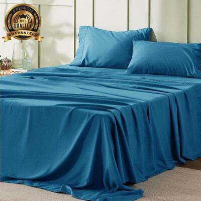 #ad Premium Quality Luxury Fashion 4PC Cozy Flannel Bed Sheet Set Ultra Soft 8010