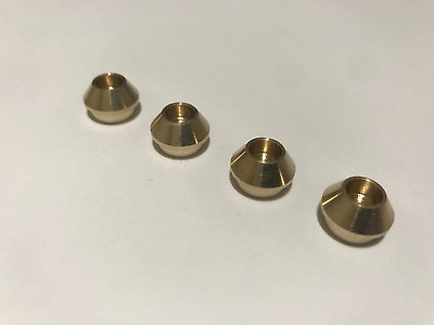 #ad 4pcs Spring Retainers Shock Cups In Brass for Traxxas TRX 4 Rock Crawler