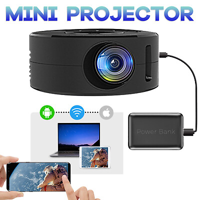 Mini Projector LED HD 1080P Home Cinema Portable Home Movie Theater Projector US