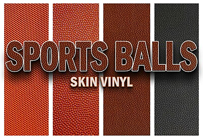 #ad Vinyl Basketball Football Fake Leather Upholstery Fabric Sold By The Yard