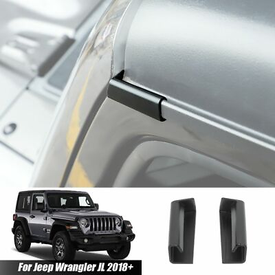 2x Roof Water Rain Gutter Extension Channel Kit for Jeep Wrangler JL amp; JT 2018