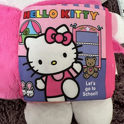 #ad Hello Kitty Lot Of #5 4 Plush 1 Has A Book With 1 Carry Bag.