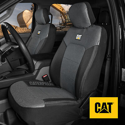 #ad MeshFlex Front Seat Covers Set CAT Black amp; Gray Truck SUV Van Car Seat Covers