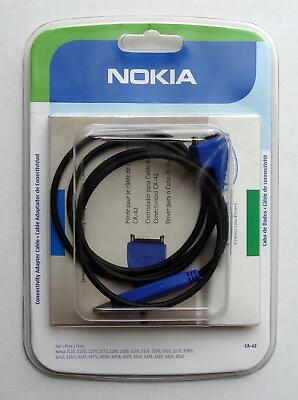 Genuine CA 42 Nokia PC Sync Data Cable New. Sealed Free Shipping US Seller