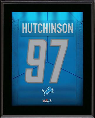 #ad Aidan Hutchinson Detroit Lions 10.5quot; x 13quot; Jersey Number Sublimated
