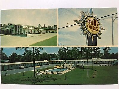 #ad #ad 1960 Arcade Motel Waycross Georgia Postcard