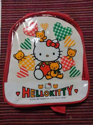 #ad Hello Kitty Vinyl Backpack Retro Size 25 x 22cm jp