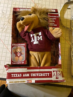 #ad Texas Aamp;M University Mascot Doll Gemmy RARE 5013 Dances Plays Fight song NBRB