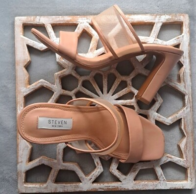 #ad Steven New Nude High Heel Sandals For Women#x27;s size 8.5
