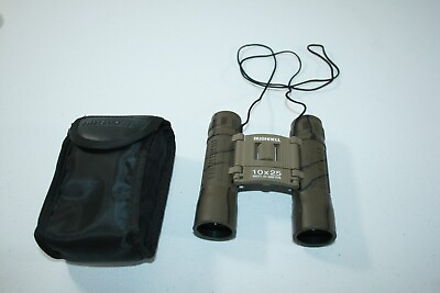 Bushnell 13 2517 PowerView Compact Binoculars 10x25 302 FT at 1000 YDS W Case