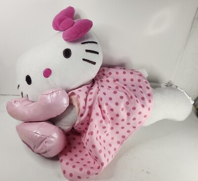 #ad Hello Kitty Plush Stuffed Toy Lying With Phone Pink Pillow Plush 2007 18quot;