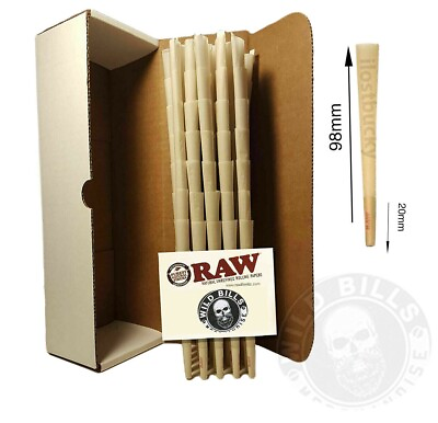 #ad RAW Classic 98 special Size Pre Rolled Cones 100 Pack