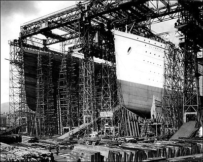 Titanic #2 Photo 8X10 Construction 1911 Olympic