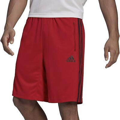 #ad Adidas Designed 2 Move 3 Stripes Shorts Men’s Athletic Red Bottoms #843