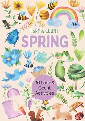 #ad #ad I Spy amp; Count: Spring: Look and Count Activity Book for Kids Spring Ispy Intera