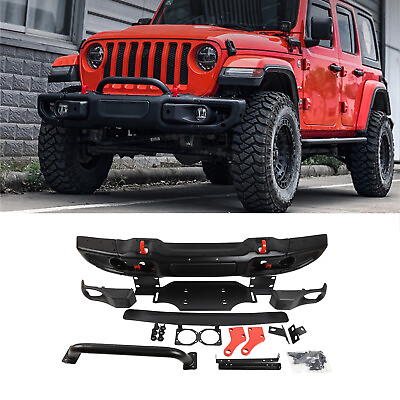#ad Fit For Jeep Wrangler 18 23 JL series Front Bumper 10th Anniversary Style W PDC