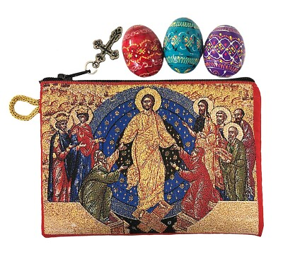 Pysanky Pysanki Wooden Ukrainian Hand Painted Easter Eggs amp; Resurrection Pouch