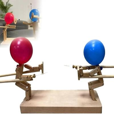 #ad Balloon Bamboo Man Battle Wooden Bots Battle Game Two player Fast paced Balloon