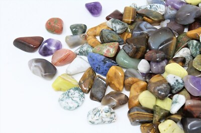 #ad Natural Tumbled Stones Mix Healing Crystals Bulk Crystals for Jewelry