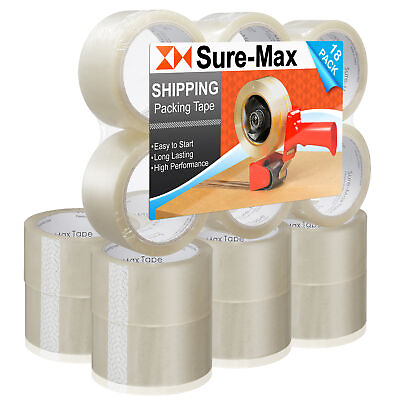 18 Rolls Carton Sealing Clear Packing Tape Box Shipping 2 mil 2quot; x 55 Yards