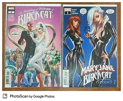 Wedding of Spider Man amp; Black Cat Annual #1 amp; Mary Jane And Black Cat 1 2nd Prt