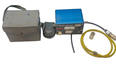 #ad Gastech IP 204 Oxygen Indicator Meter With Case Vintage **SALE**