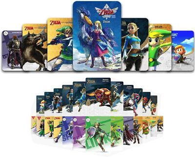 #ad 32pcs Amiibo Cards Full Set Compatible with Legend of Zelda: Breath of The Wild
