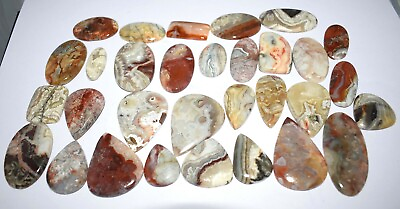 #ad #ad 1000 ct Untreated100% Natural Crazy Lace Agate Cabochon Bulk Lot Loose Gemstone