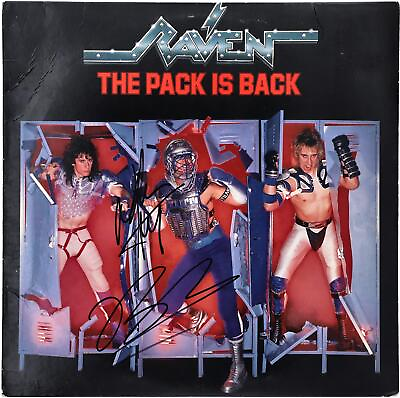 #ad Raven Autographed The Pack Is Back Album with 2 Sigs BAS