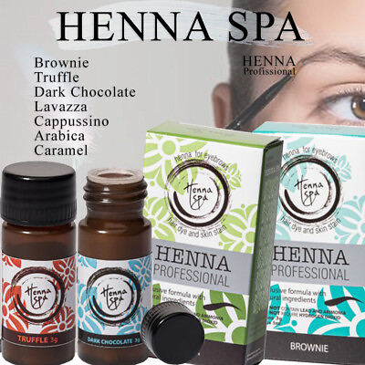 #ad HENNA SPA for coloring EYEBROWS effect tattoo Arabica Brownie Caramel.. 3g