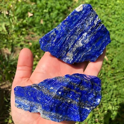 #ad Natural Blue Lapis Lazuli Crystal Gemstone Healing Polished Quartz Rough Mineral