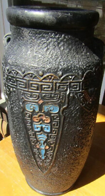 #ad Vintage 1920s Tokanabe Art Pottery Vase
