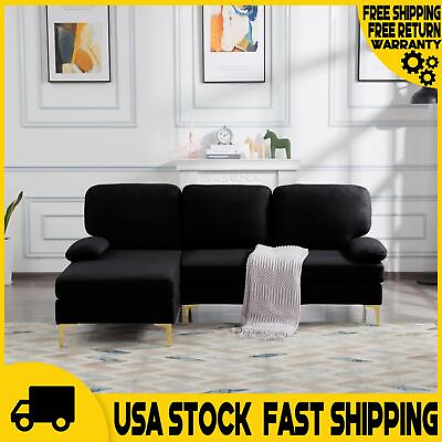 #ad Chic Polyester amp; Modern 79.5quot; Left Hand Facing Sofa amp; Chaise in Durable