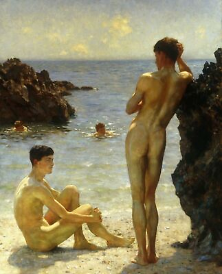#ad Lovers of the Sun by Henry Scott Tuk art painting print