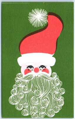 #ad Santa Claus Art Print Christmas Greeting Card Nostalgiana Collectors Club