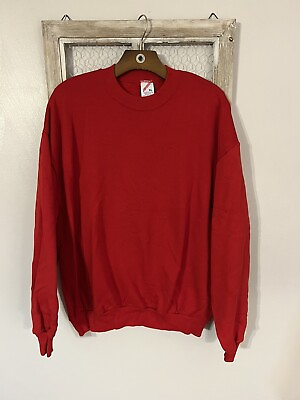 #ad Vintage Jerzees Red Sweatshirt Size XL