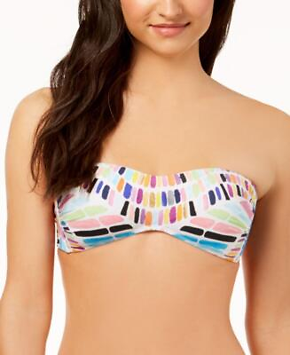 #ad Bar lll Women Kaleidoscope Bandeau Halter Bikini Top Swimsuit Size S