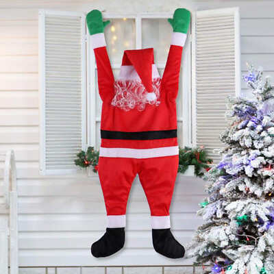 Xmas Hanging Santa Claus Yard Climbing Christmas Party Decorations Props Outdoor