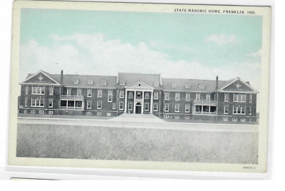 #ad #ad ATQ 1916 Postcard State Masonic Home Franklin Indiana 49416 C Curt Teich amp; Co