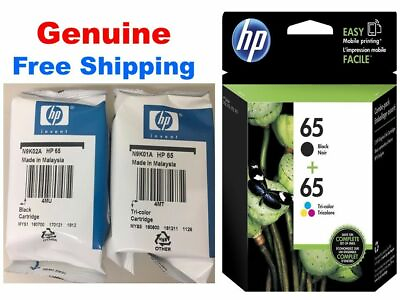 #ad HP 65 Genuine Black amp; Color ink HP65 Combo Ink Cartridges New