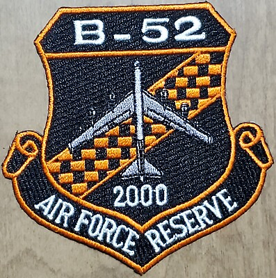 #ad B 52 STRATOFORTRESS BOMBER AIR FORCE RESERVE 2000 HOURS USAF PATCH COLOR FLIGHT