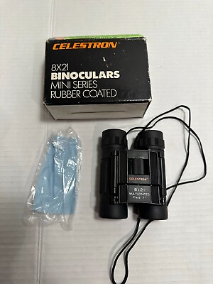 #ad CELESTRON Binoculars 8x21 Field 7 Multicoated Compact Mini Series MINT