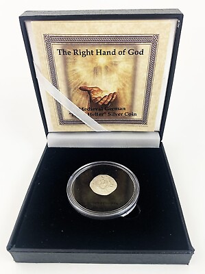 #ad The Right Hand of God Silver German ”Hand Heller“ Coin Box Set w COA