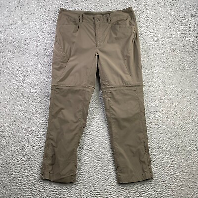 #ad The North Face Pants Mens 35x29 Beige Light Brown Convertible Zip Off Hiking