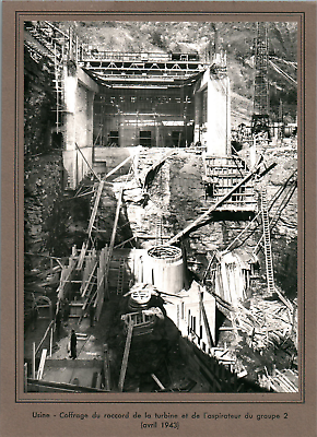 #ad Construction de la Centrale Hydroélectrique de Cordéac entre 1942 1948. Vintage