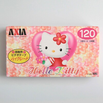 Hello Kitty FUJI FILM T 120 HK HG Video Tape for sale Japan only NEW